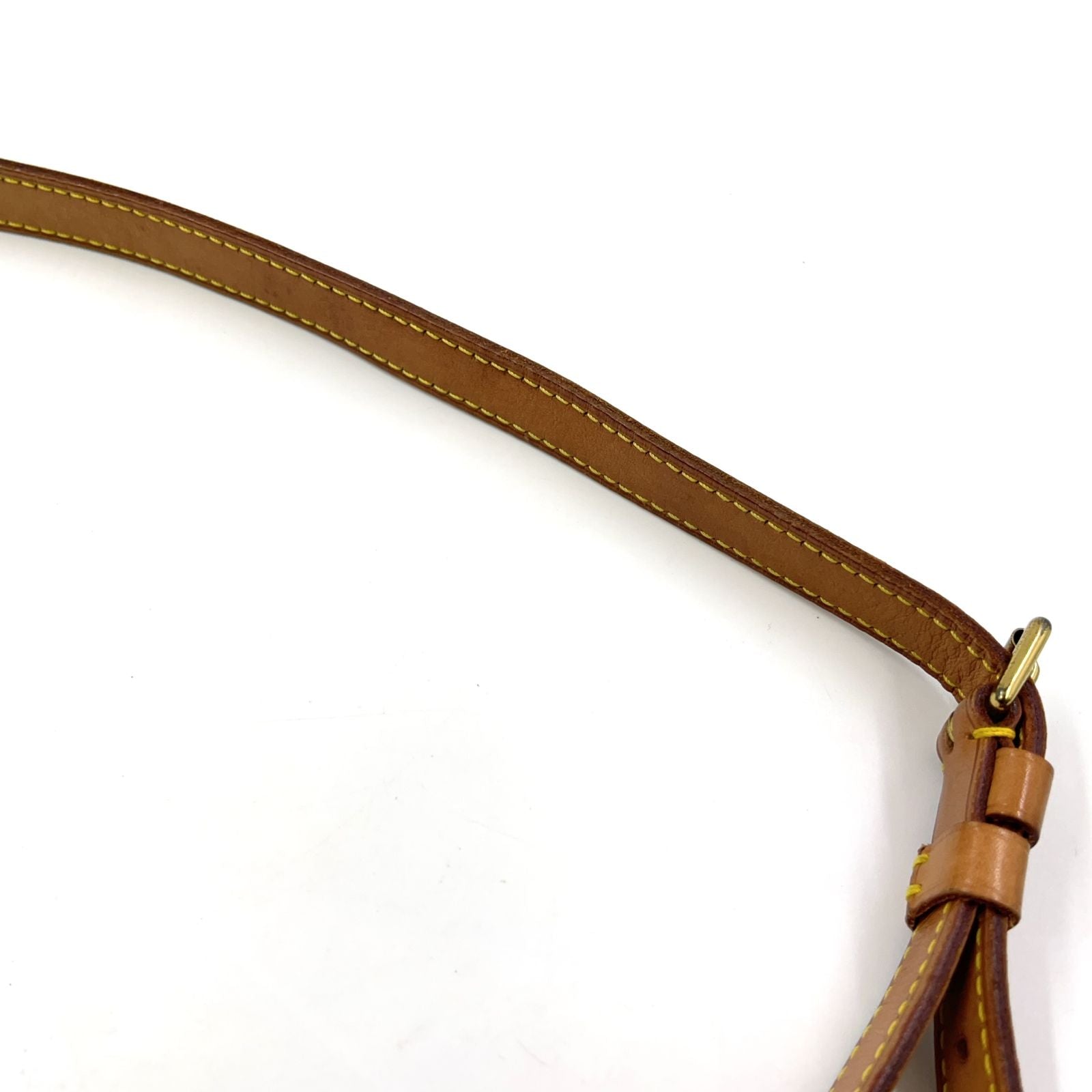 Louis Vuitton Musette Tango Short Strap Monogram Leather Brown Shoulder Bag Gold — view 8
