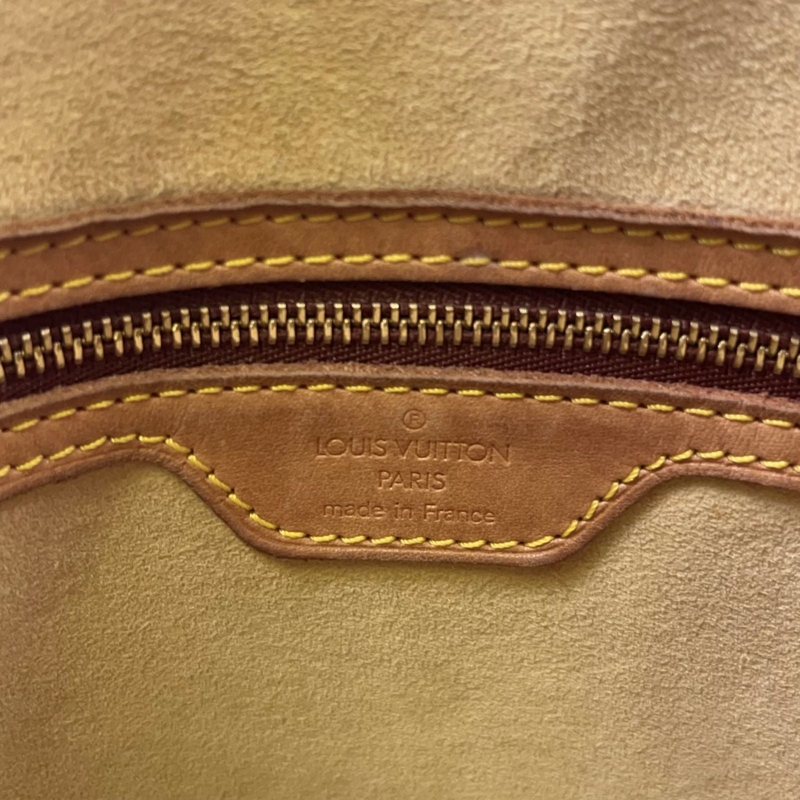 Louis Vuitton Looping GM Monogram Leather Brown Shoulder Bag Gold — view 5