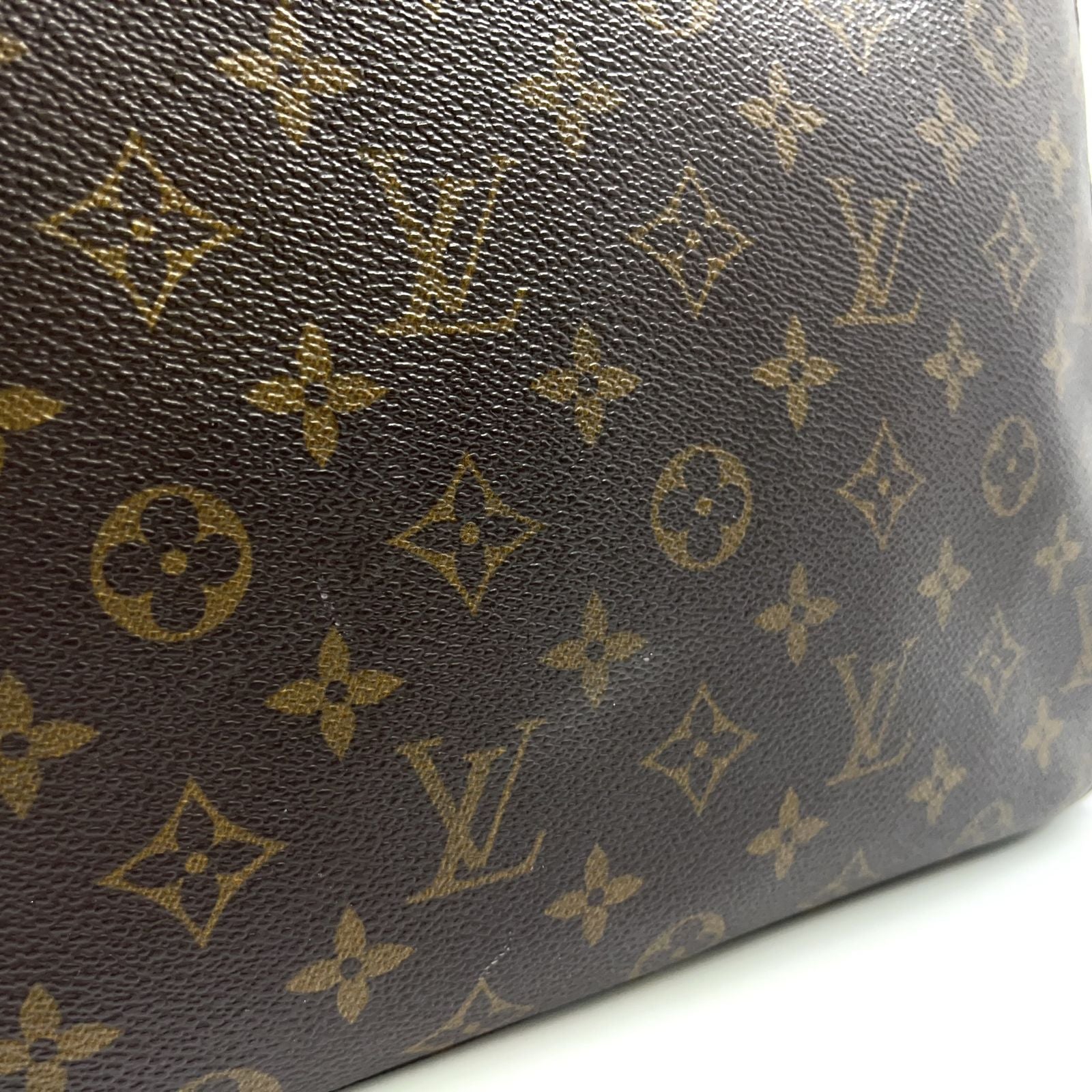 Louis Vuitton Looping GM Monogram Leather Brown Shoulder Bag Gold — view 7