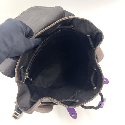 Louis Vuitton Christopher PM Monogram Macassar Leather Purple Brown Black — view 3