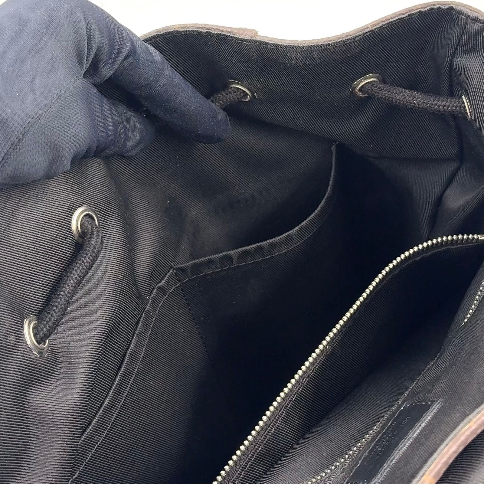 Louis Vuitton Christopher PM Monogram Macassar Leather Purple Brown Black — view 8