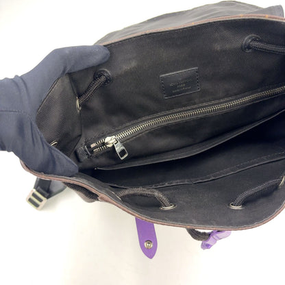 Louis Vuitton Christopher PM Monogram Macassar Leather Purple Brown Black — view 5