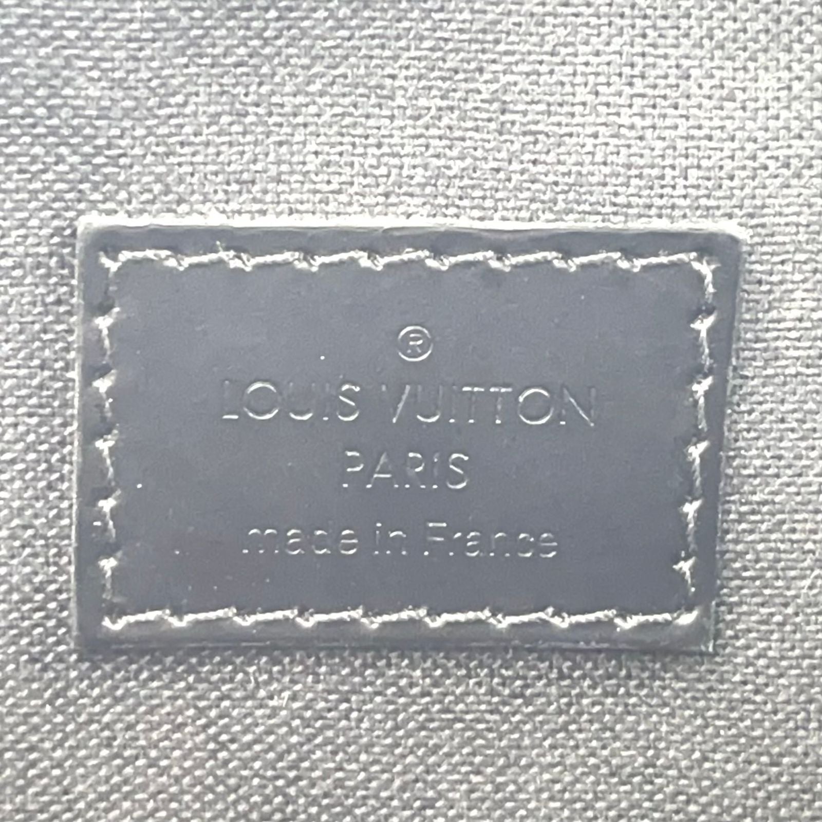 Louis Vuitton Rem Damier Graphite Leather Black Shoulder Bag Silver — view 4