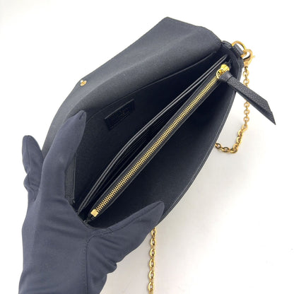 Louis Vuitton Pochette Felicity Monogram Empreinte Noir Leather Black Shoulder — view 3