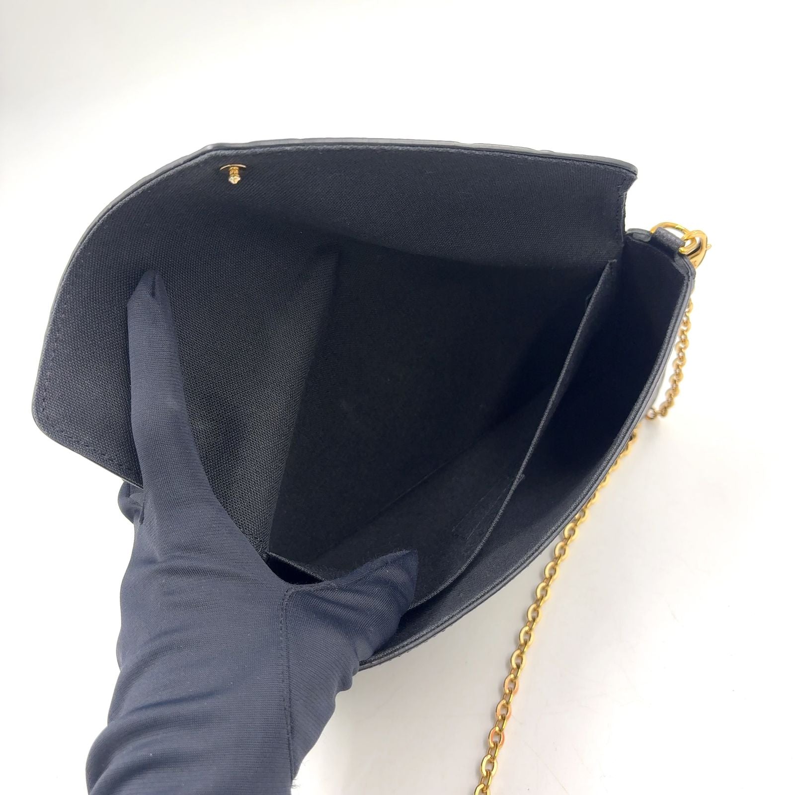 Louis Vuitton Pochette Felicity Monogram Empreinte Noir Leather Black Shoulder — view 6
