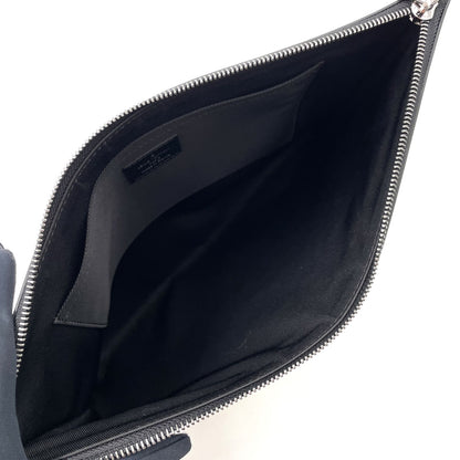 Louis Vuitton Pochette Discovery Monogram Eclipse Leather Black Clutch Silver — view 3