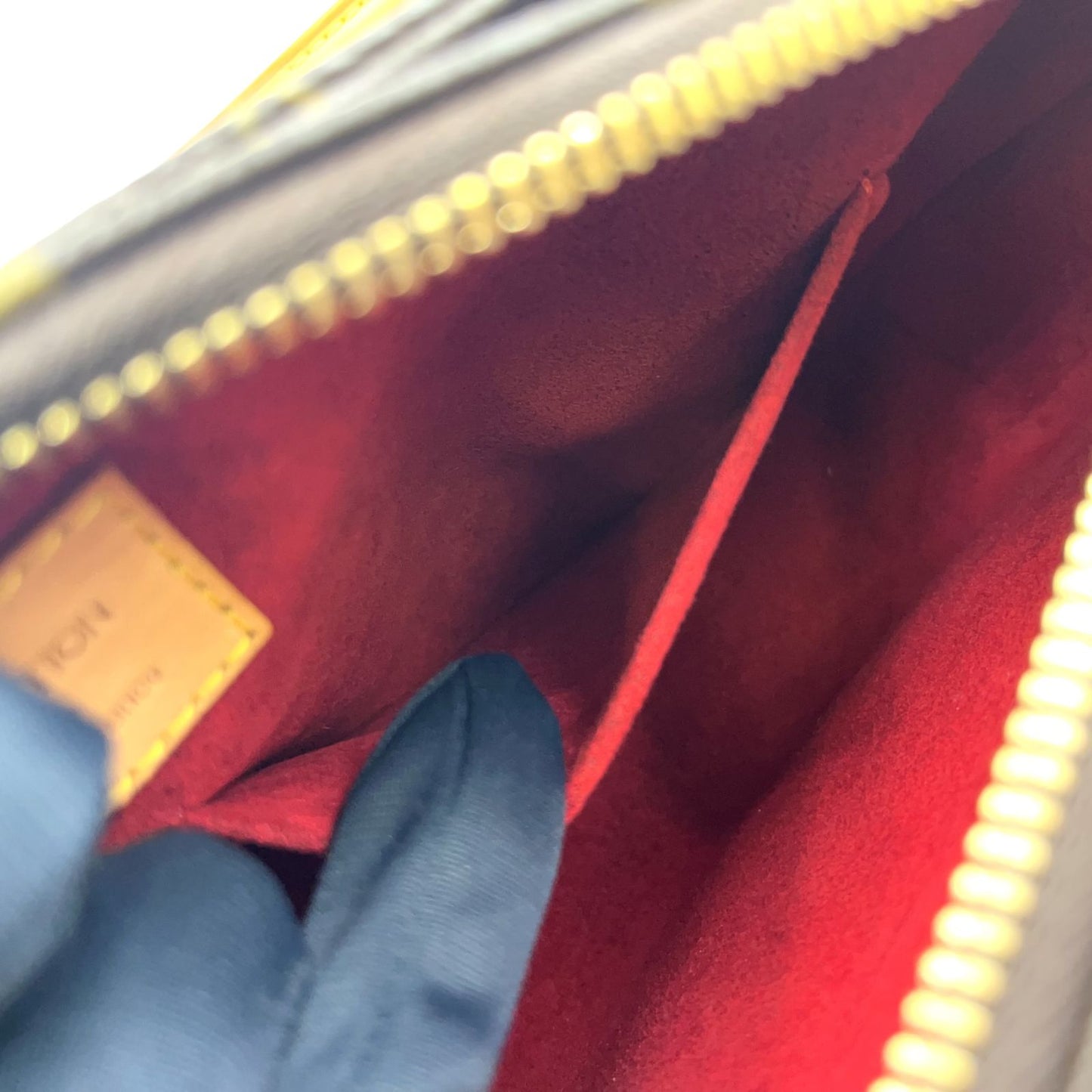 Louis Vuitton Viva Cite MM Monogram Leather Brown Shoulder Bag Gold — view 5