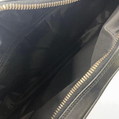 Gucci Logo Silver Leather Black Shoulder Bag — view 3