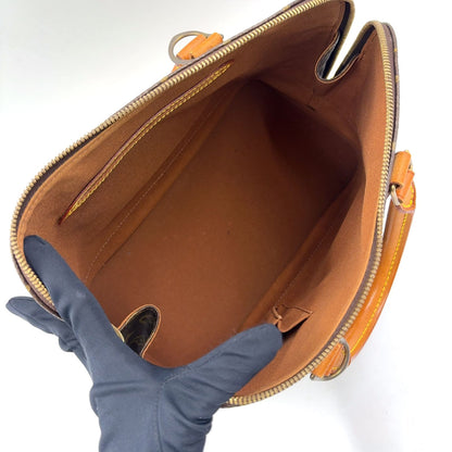 Louis Vuitton Alma PM Monogram Leather Brown Light Handbag Gold — view 3
