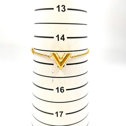 Louis Vuitton Essential Gold Plated Bracelet Bangle — view 9