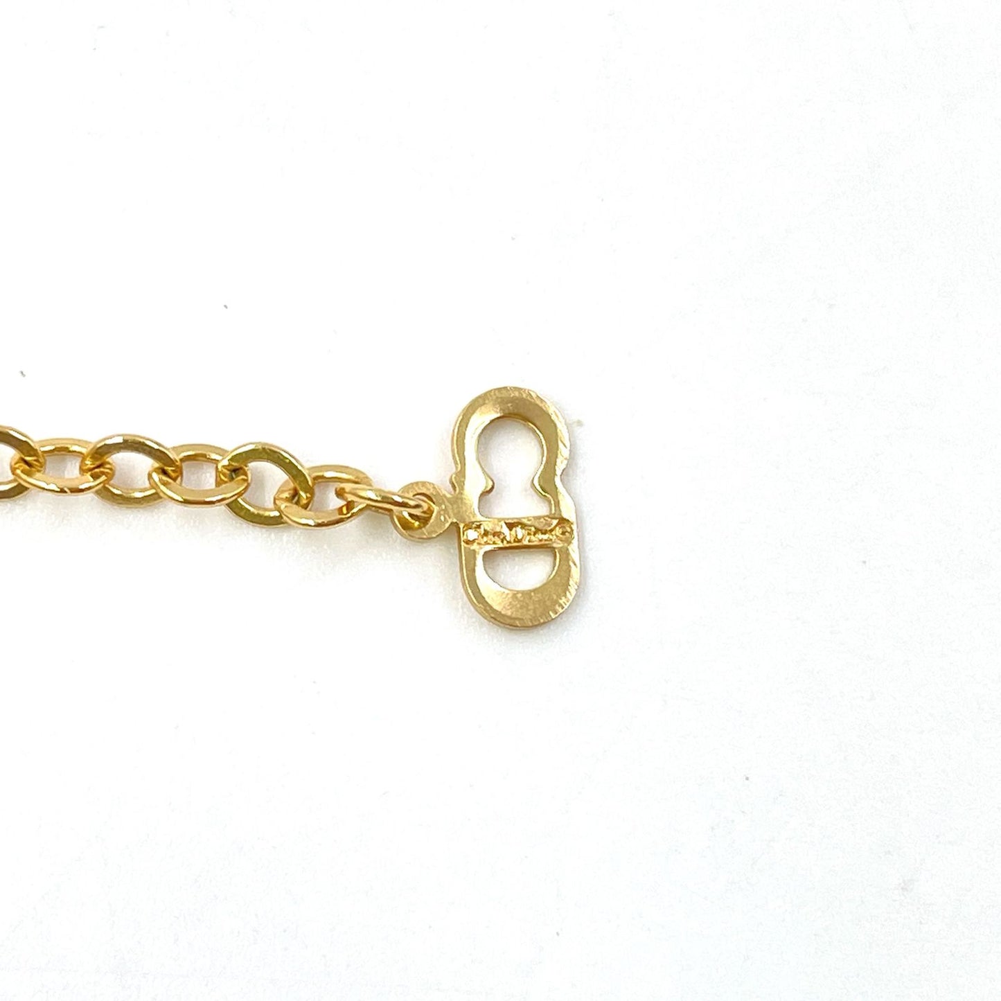Dior Line Stone Gold Necklace — view 5