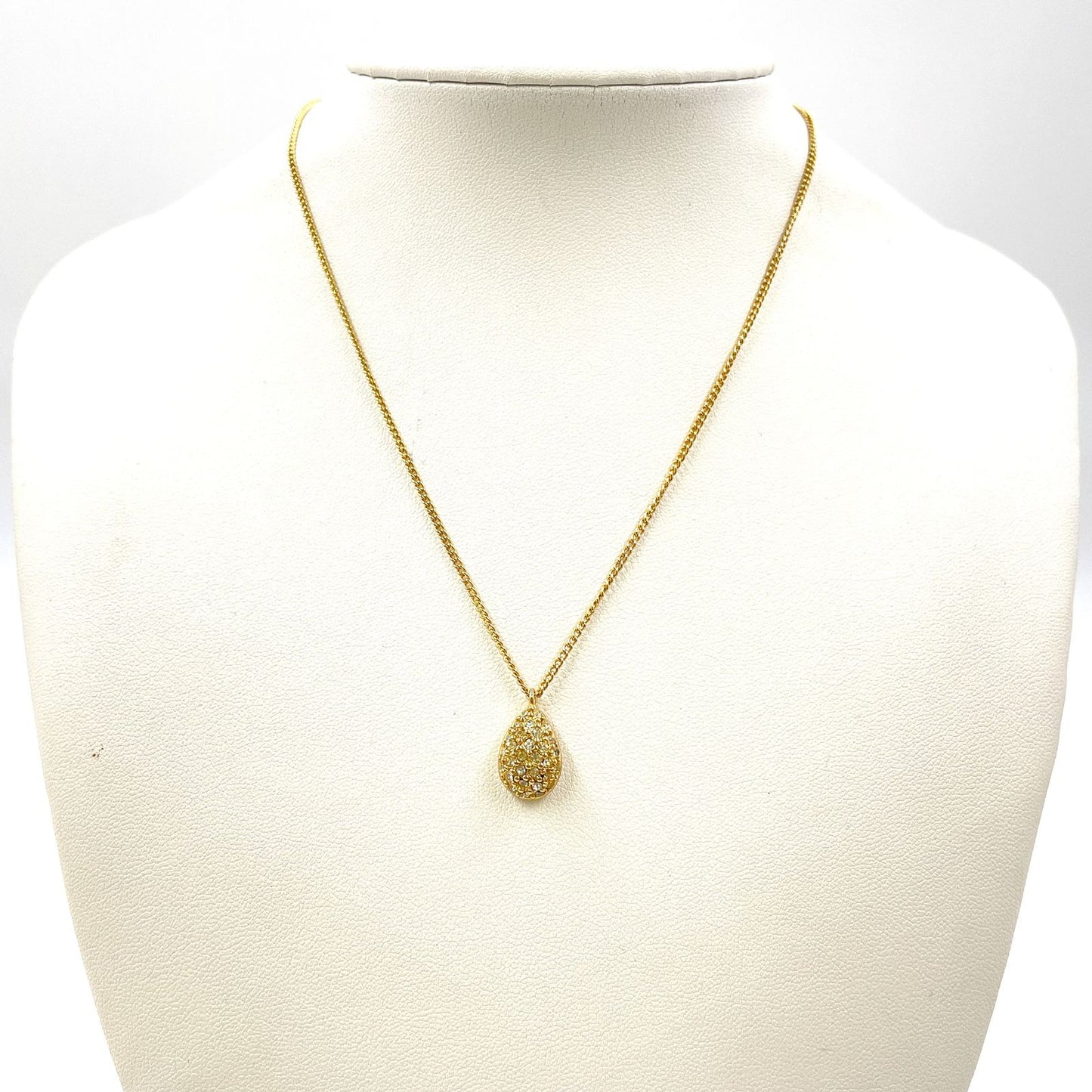 Dior Line Stone Gold Necklace — view 7