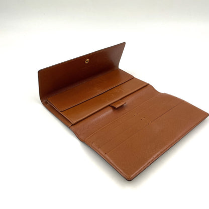 Louis Vuitton Porto Tresor International Monogram Leather Brown Trifold Wallet — view 3