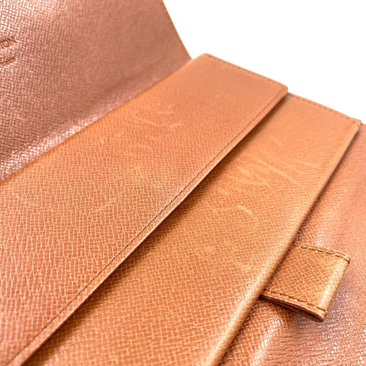 Louis Vuitton Porto Tresor International Monogram Leather Brown Trifold Wallet — view 8