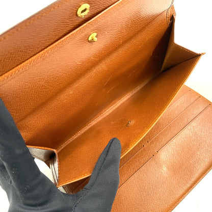 Louis Vuitton Porto Tresor International Monogram Leather Brown Trifold Wallet — view 5