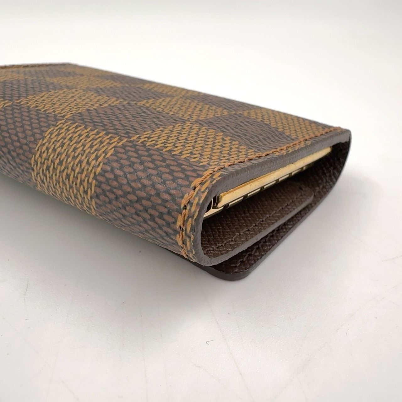 Louis Vuitton Multicles 4 Monogram Brown Key Case Gold Key Holder — view 6