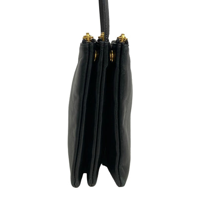 Celine Shoulder Bag Triolage Black Leather — view 4