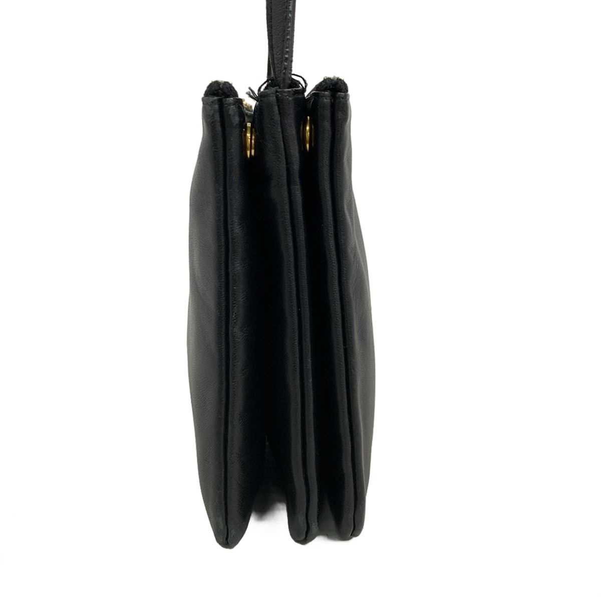 Celine Shoulder Bag Triolage Black Leather — view 2