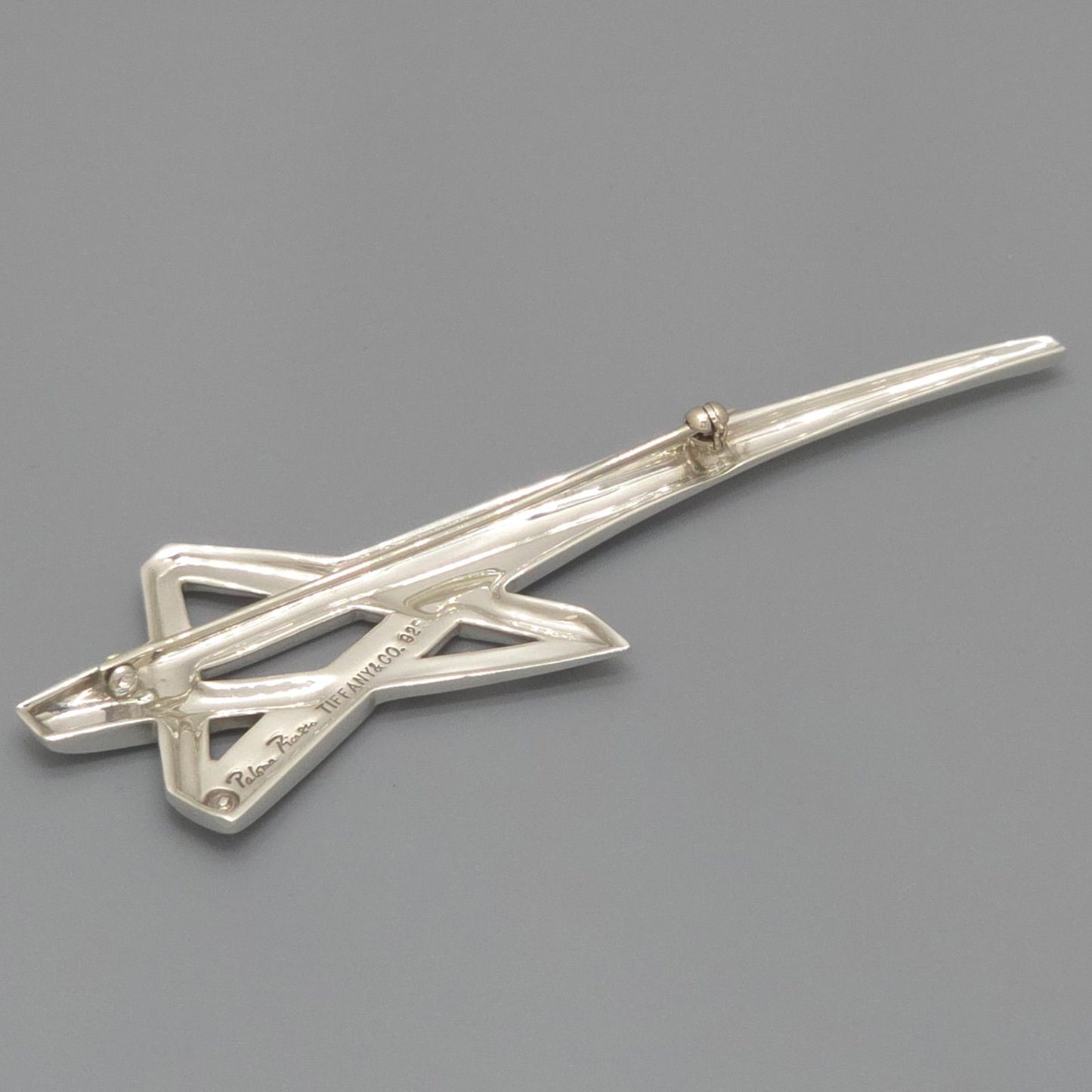 Tiffany & Co Paloma Picasso Shooting Star Brooch Length 8.24 cm Sterling Silver