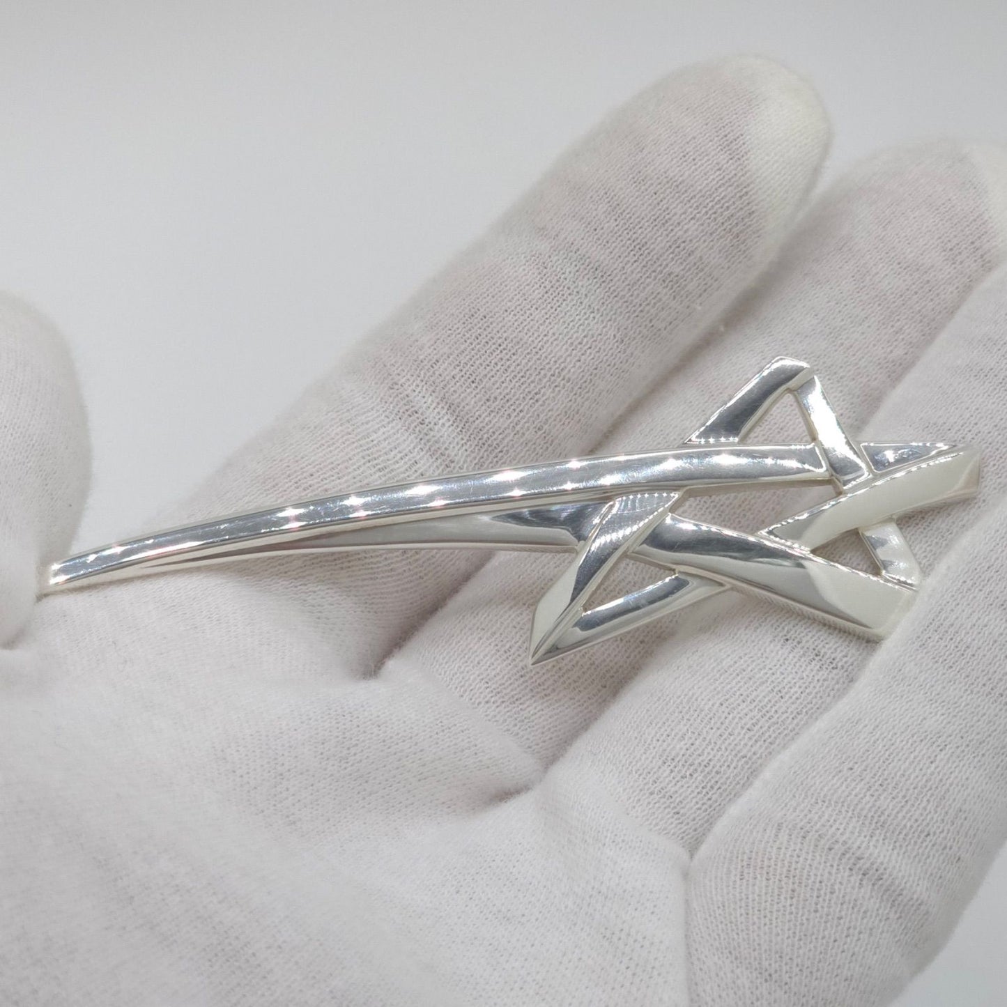 Tiffany & Co Paloma Picasso Shooting Star Brooch Length 8.24 cm Sterling Silver — view 9