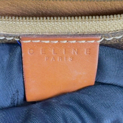 Celine Macadam Pattern Leather Brown Tote Gold — view 4