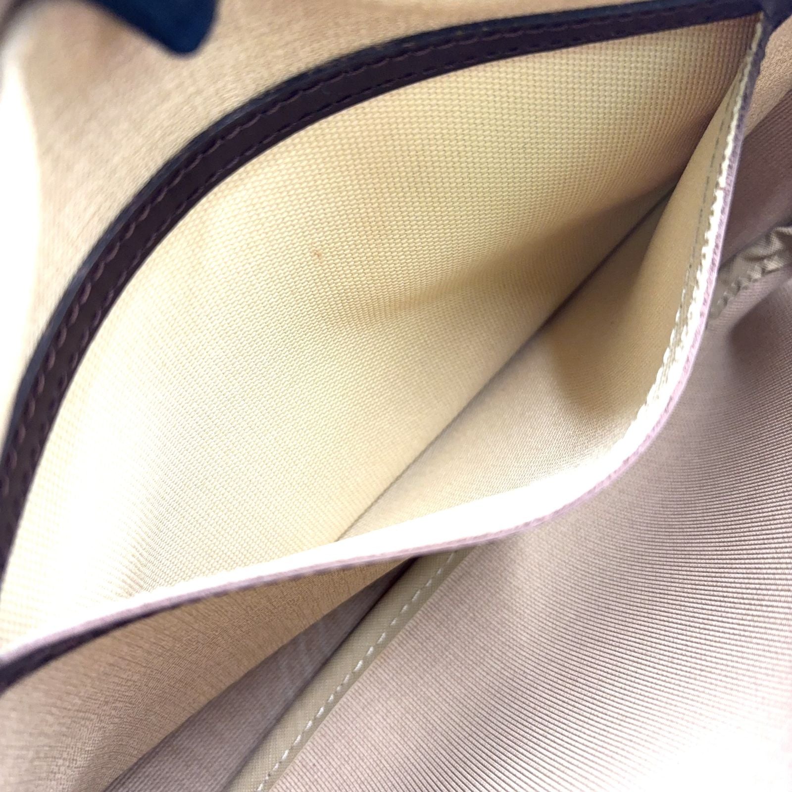 Louis Vuitton Reporter PM Damier Ebene Leather Brown Shoulder Bag Gold — view 6