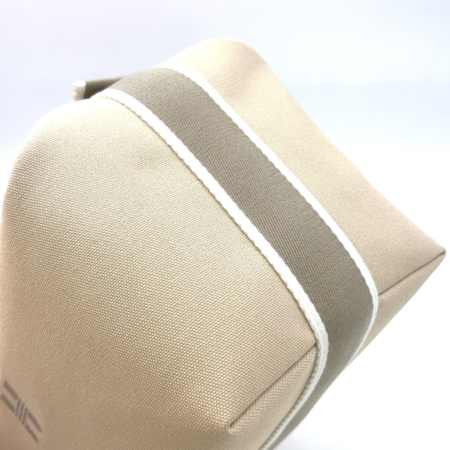 Hermes Brid-a-brac Cotton Beige Pouch Silver — view 6