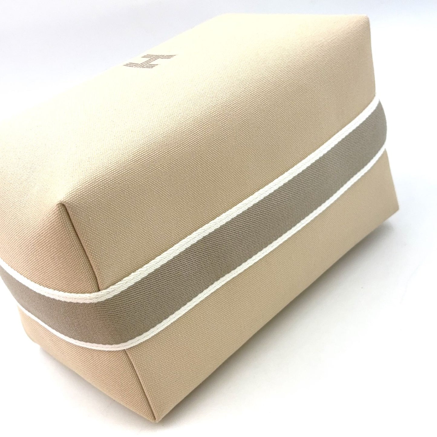 Hermes Brid-a-brac Cotton Beige Pouch Silver — view 7