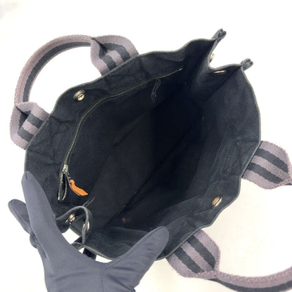 Hermes Fourre Tout PM Cotton Gray Black Tote Silver — view 3