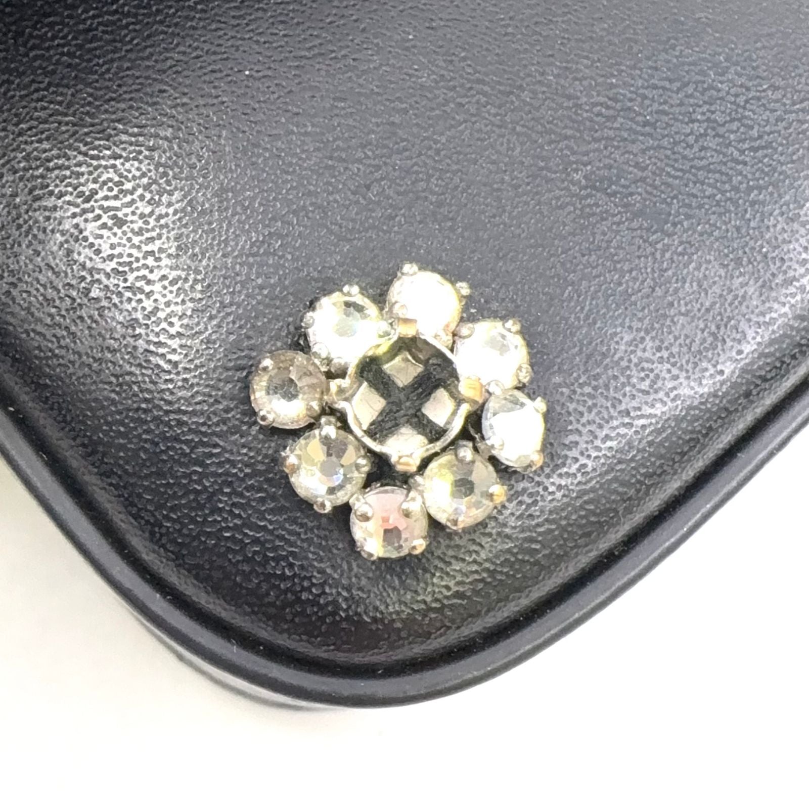 Fendi Nano Bucket Logo Charm Leather Silver Black Shoulder Bag — view 8