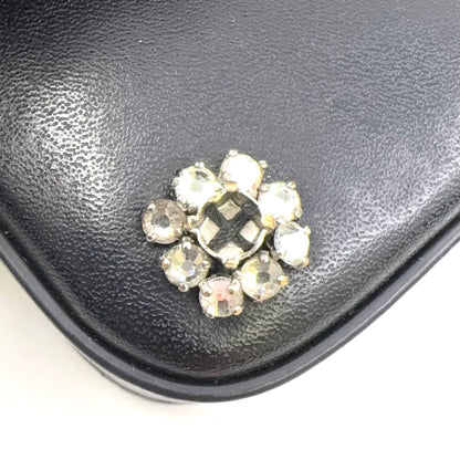 Fendi Nano Bucket Logo Charm Leather Silver Black Shoulder Bag — view 8