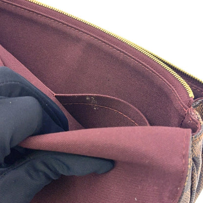 Louis Vuitton Hoxton PM Damier Ebene Leather Brown Shoulder Bag Gold — view 7