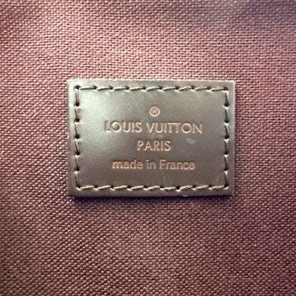 Louis Vuitton Hoxton PM Damier Ebene Leather Brown Shoulder Bag Gold — view 6