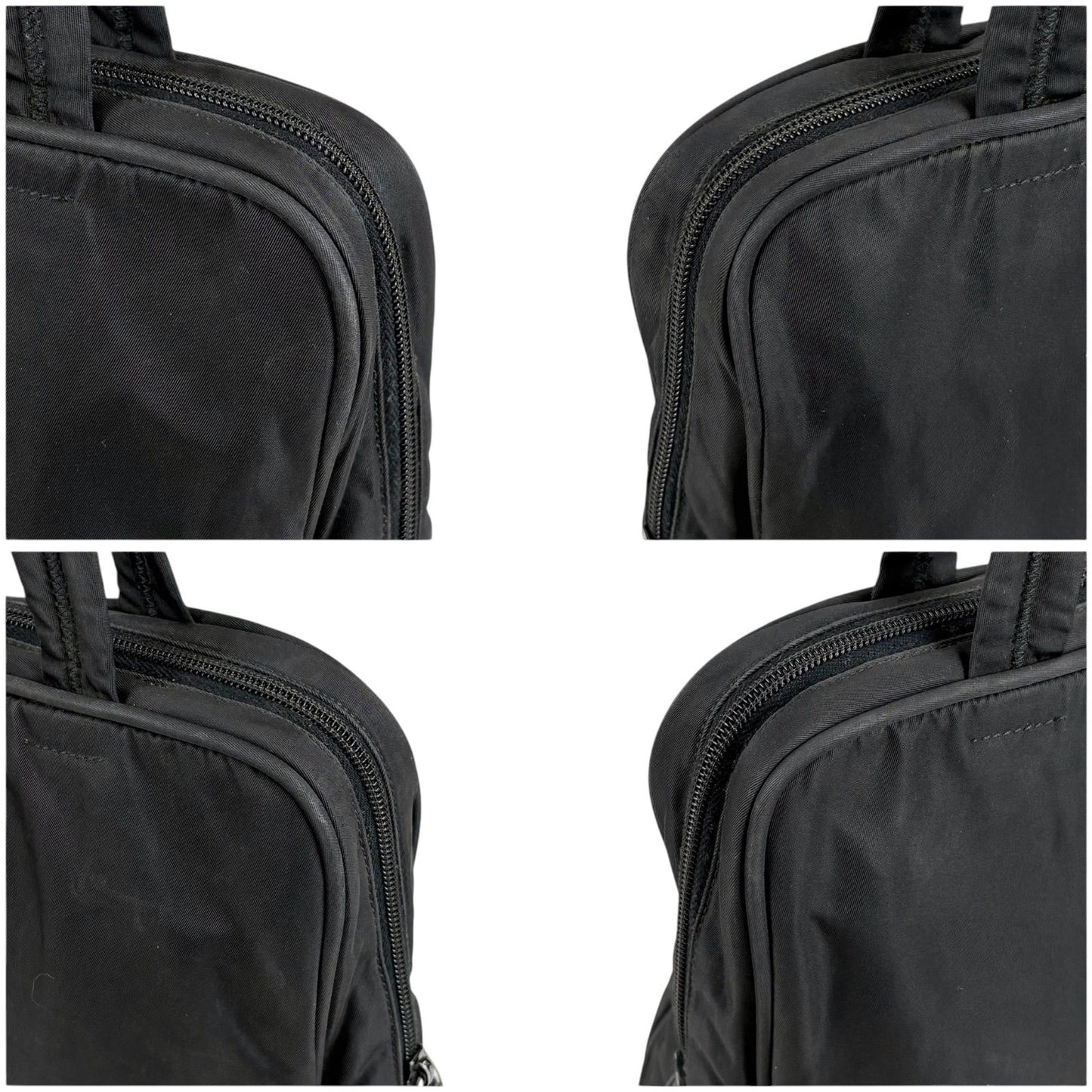 Prada Padlock Mini Tote Black Nero Tessuto — view 5