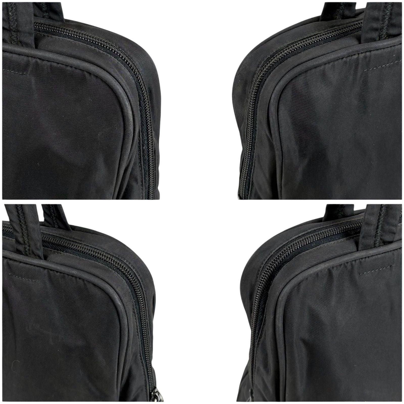 Prada Padlock Mini Tote Black Nero Tessuto — view 5