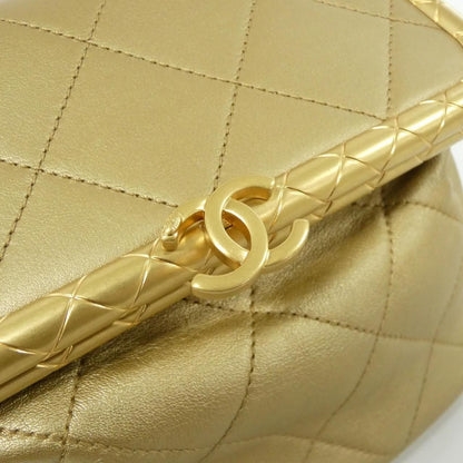Chanel Bag Handbag Gold — view 5
