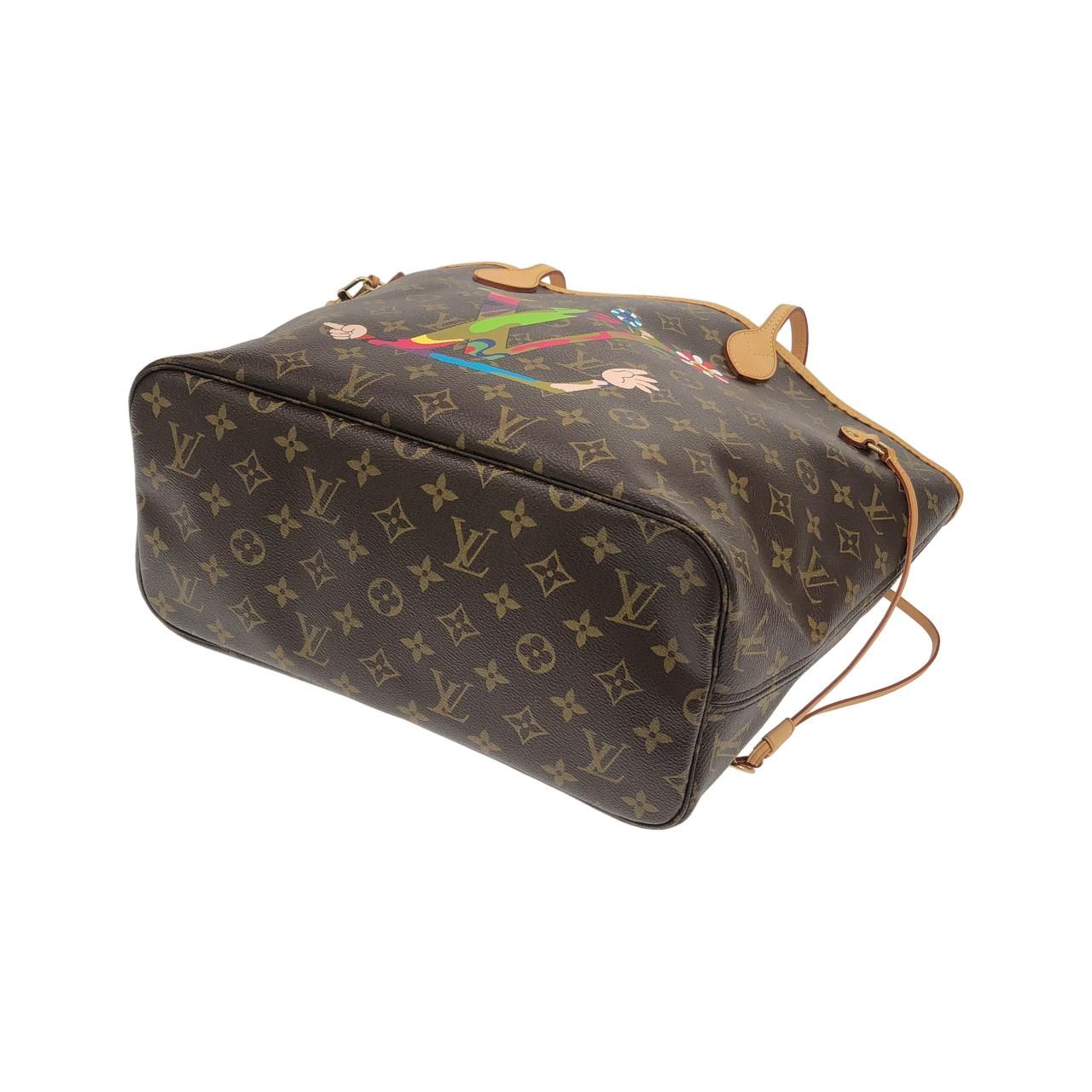 Louis Vuitton Monogram Hand Neverfull MM Bag — view 3