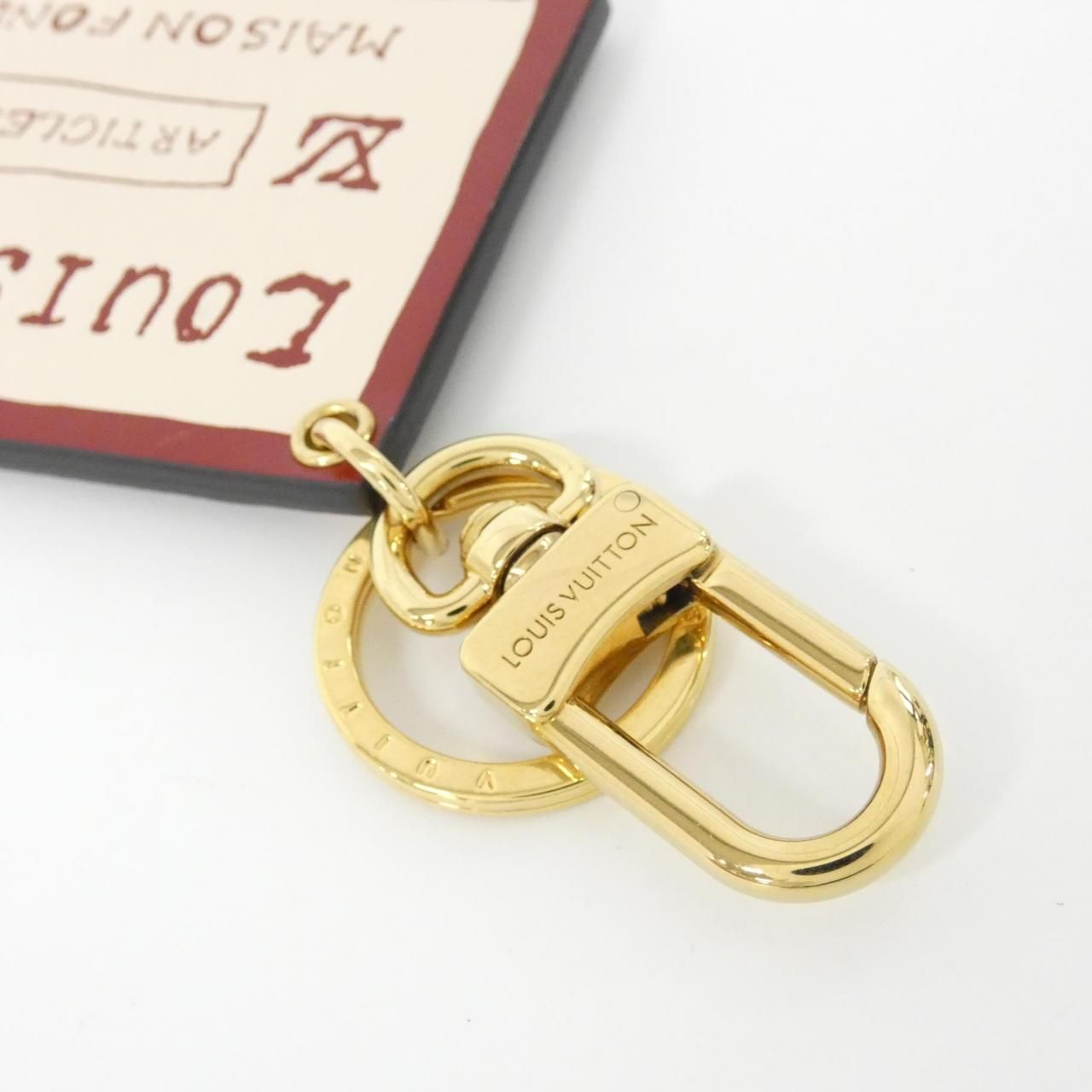 Louis Vuitton Monogram Bag Charm Travel Tag Key Ring — view 3