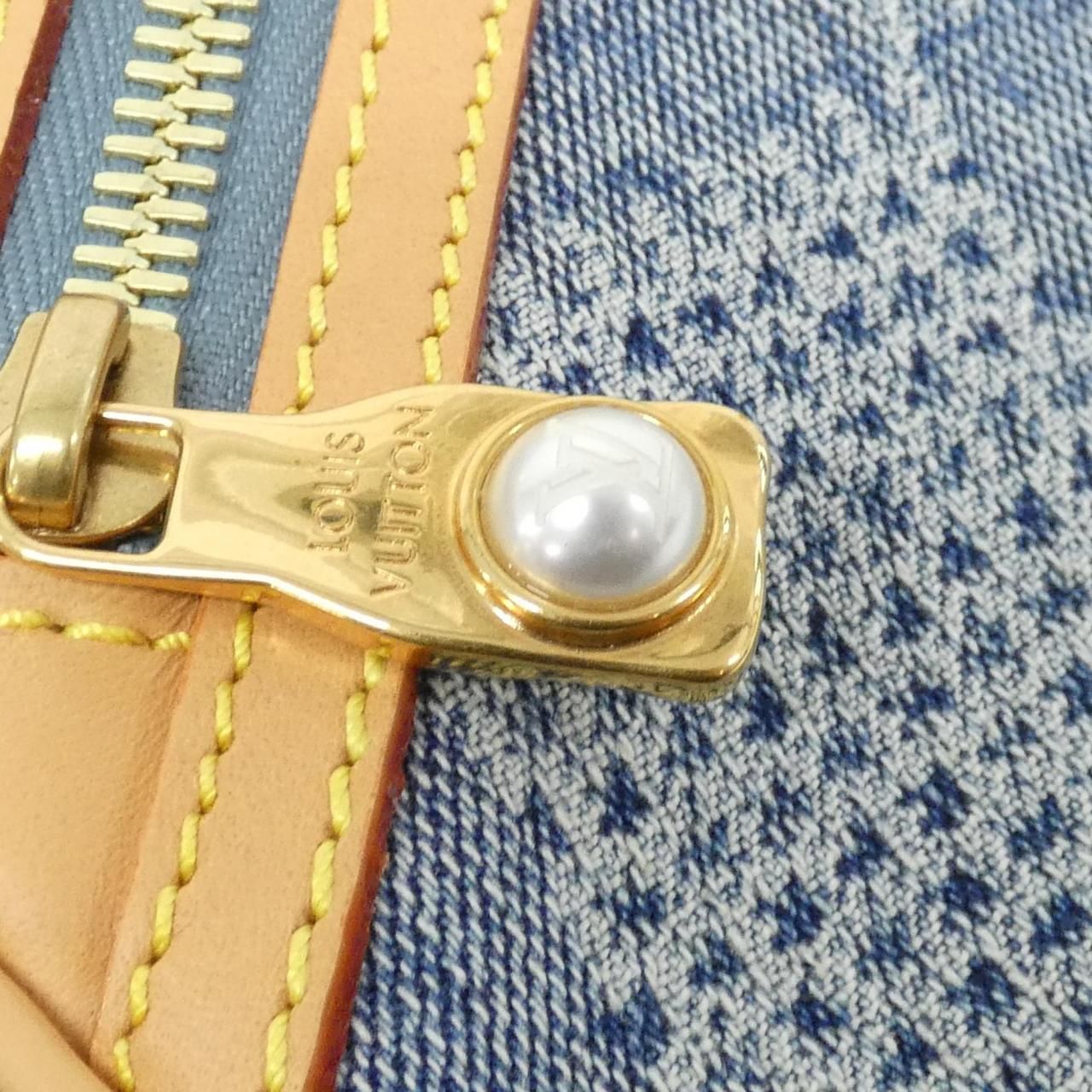 Louis Vuitton Damier Denim Chess Messenger Shoulder Bag — view 4