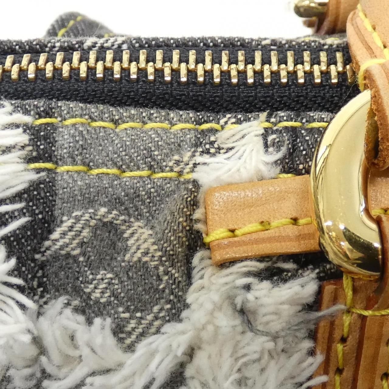 Louis Vuitton Monogram Denim Patchwork Speedy 30 cm Boston Bag — view 5