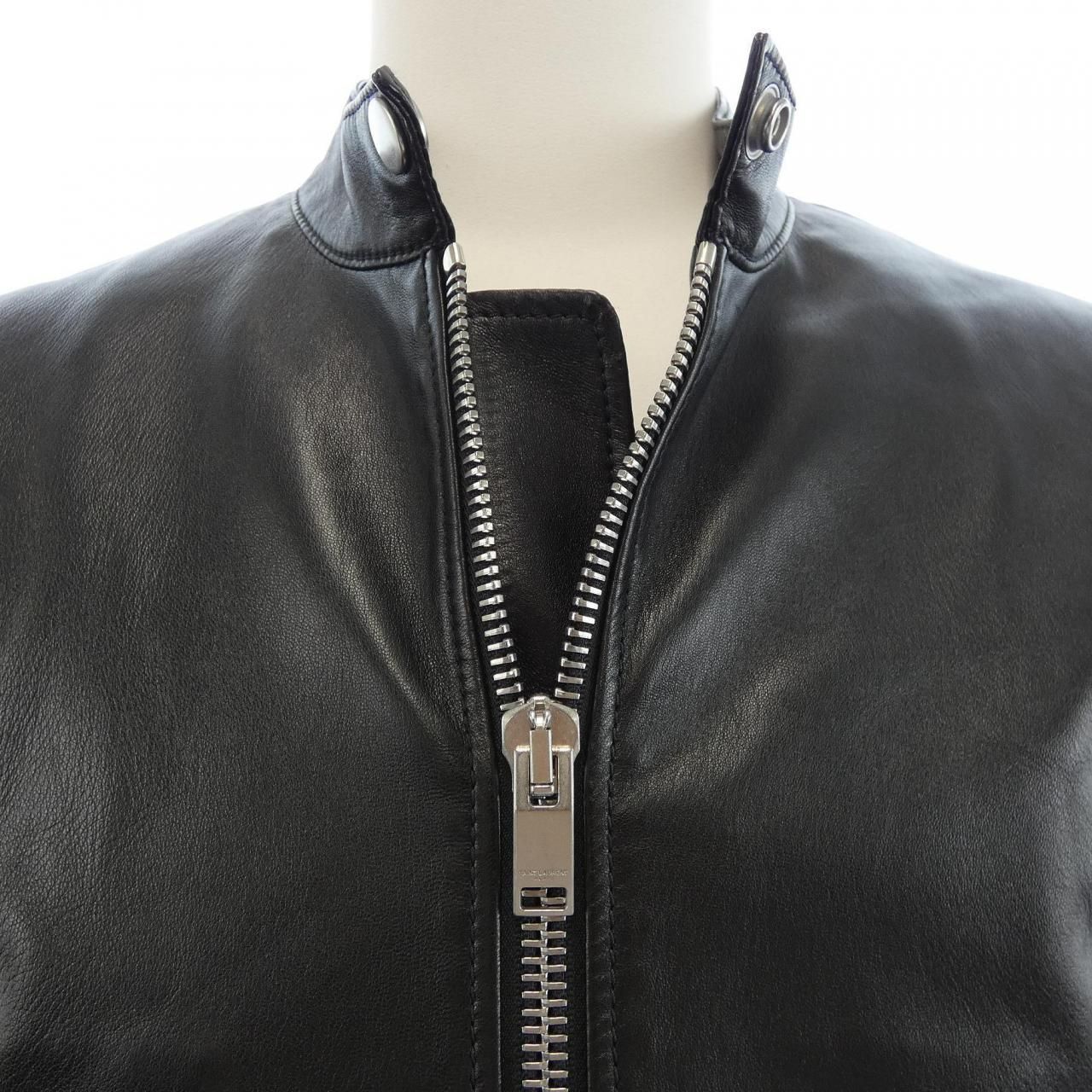 Saint Laurent Leather Rider's Jacket — view 5