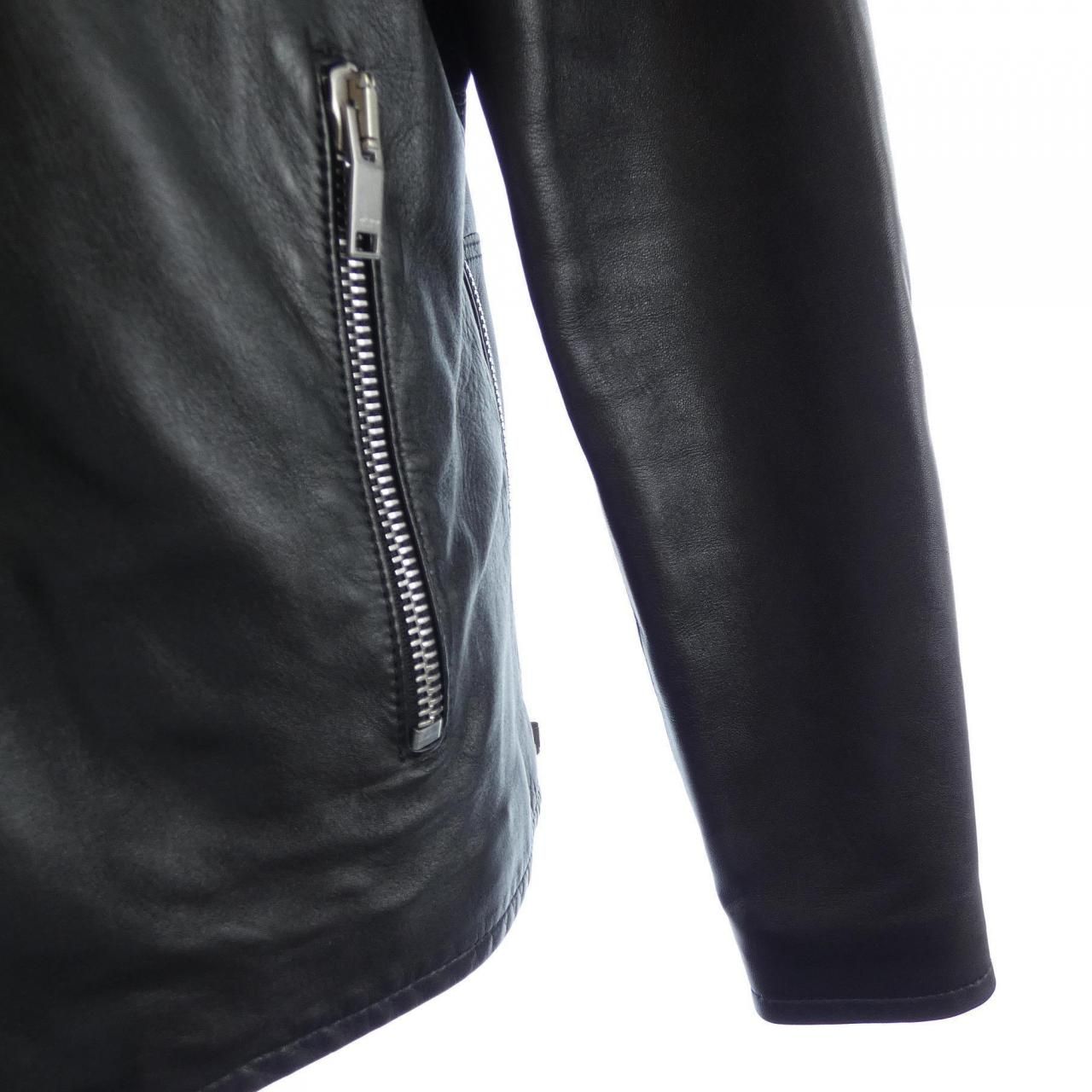 Saint Laurent Leather Rider's Jacket — view 6