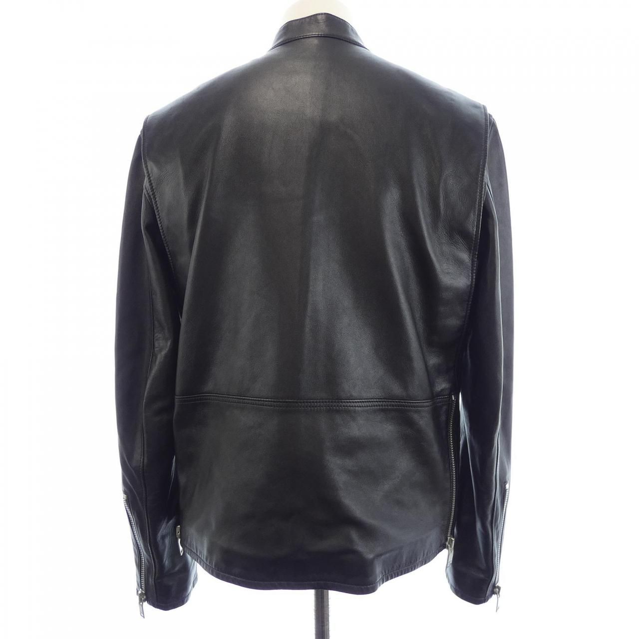 Saint Laurent Leather Rider's Jacket — view 2