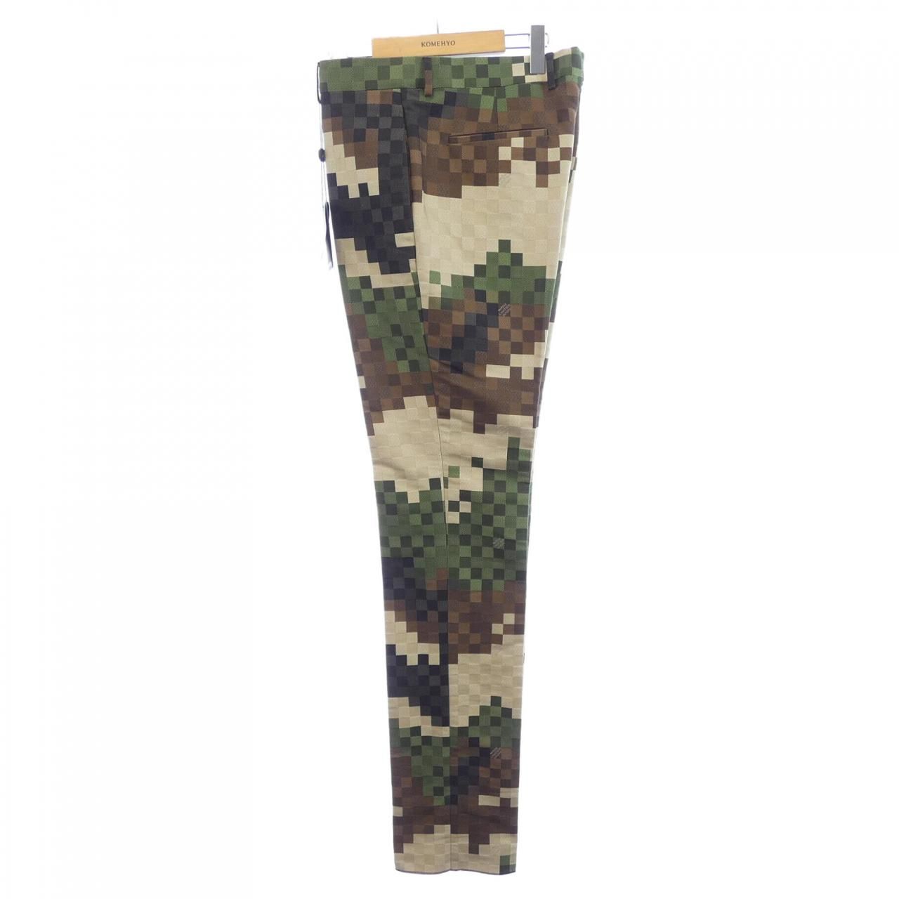Louis Vuitton Tailored Cotton Damier Cigarette Pants