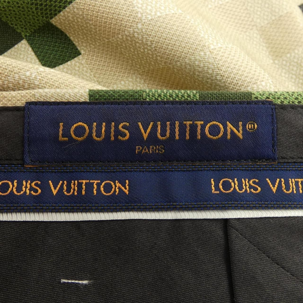 Louis Vuitton Tailored Cotton Damier Cigarette Pants — view 4