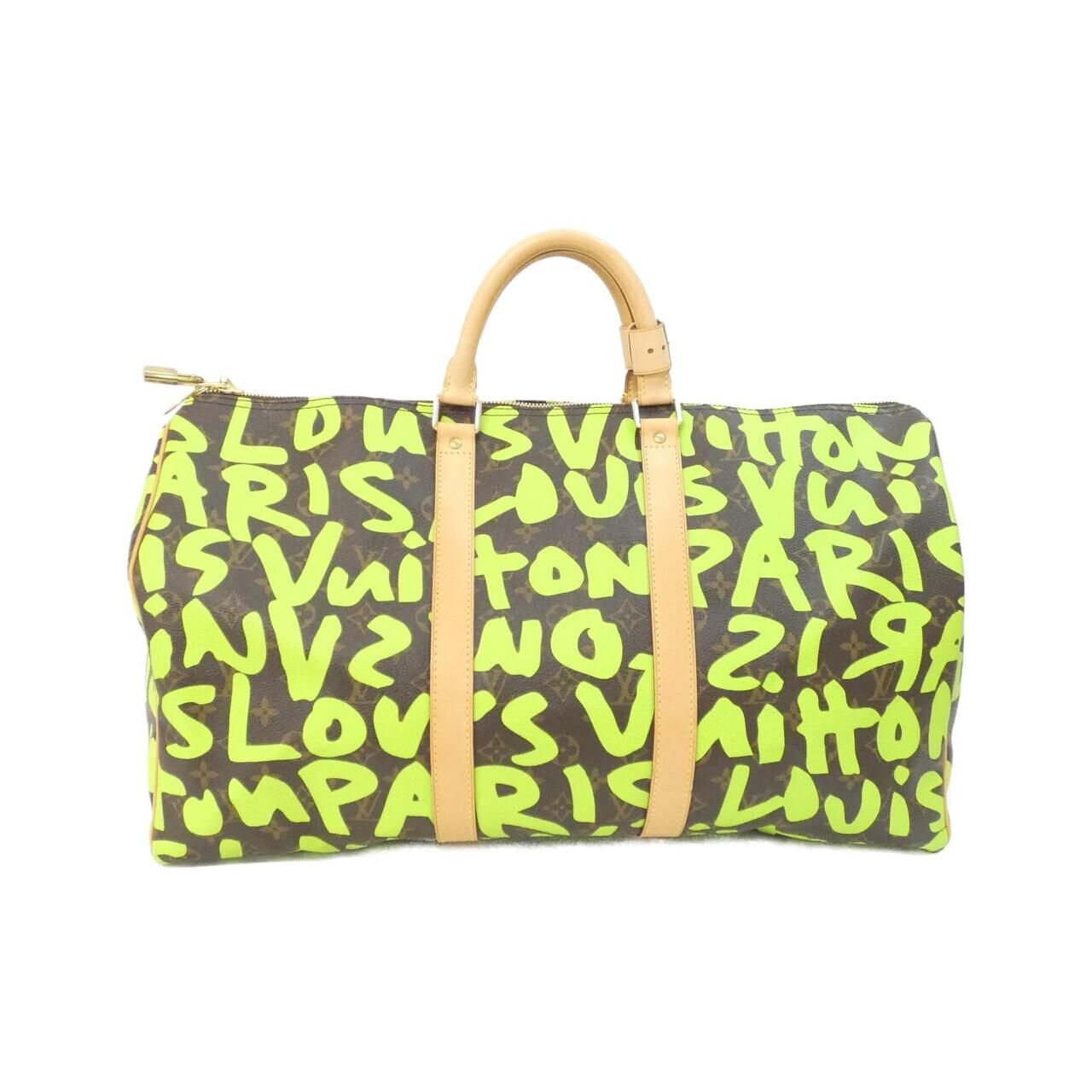 Louis Vuitton Monogram Graffiti Keepall 50 cm Boston Bag