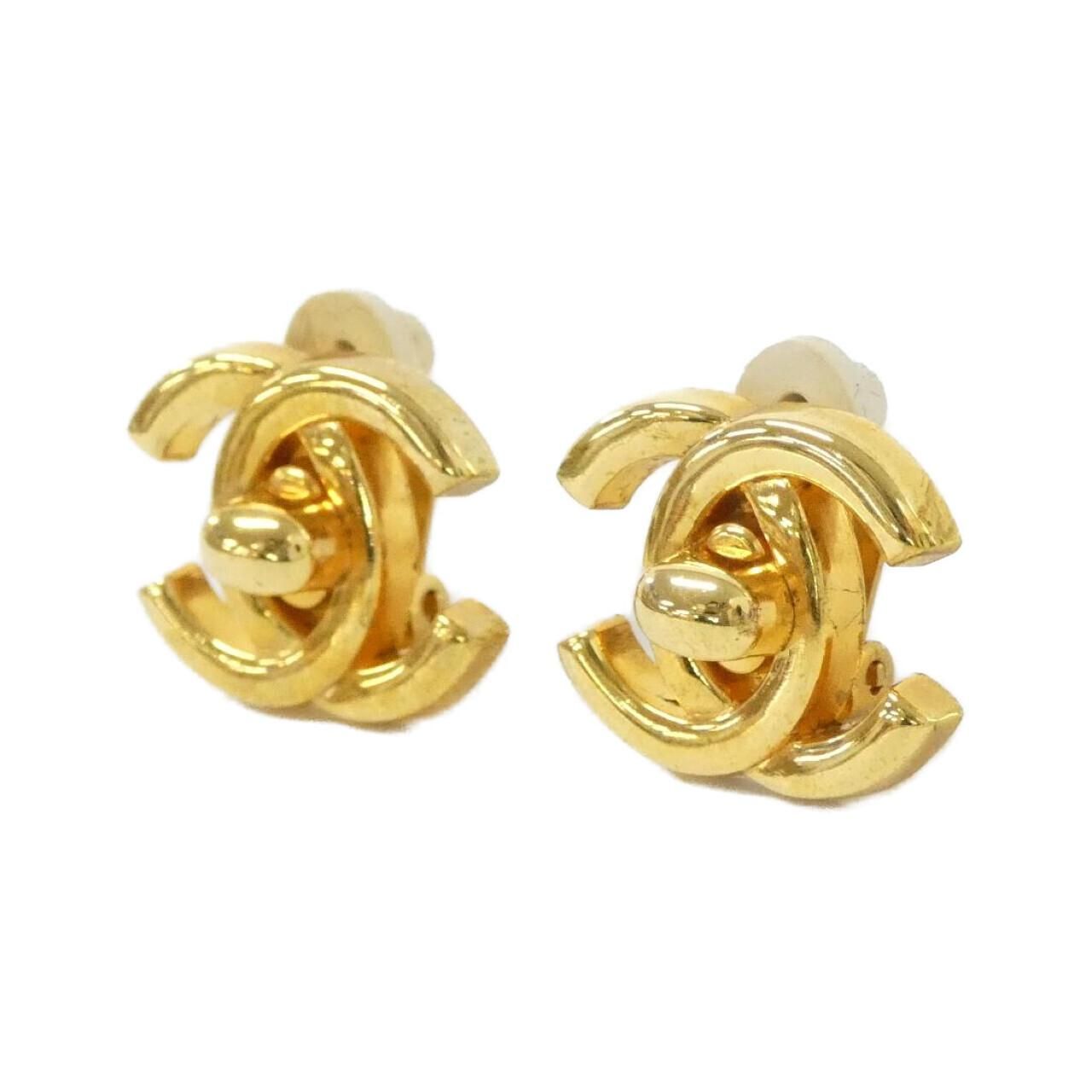 Chanel Vintage Earrings Gold — view 2
