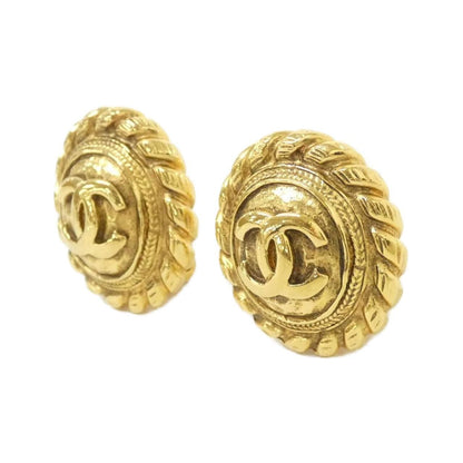 Chanel Vintage Earrings Gold — view 2