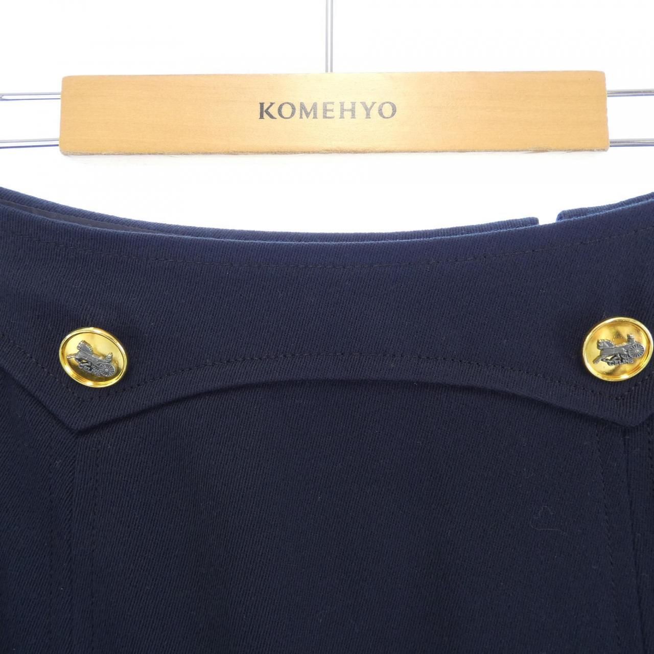 Celine Vintage Skirt Navy — view 4