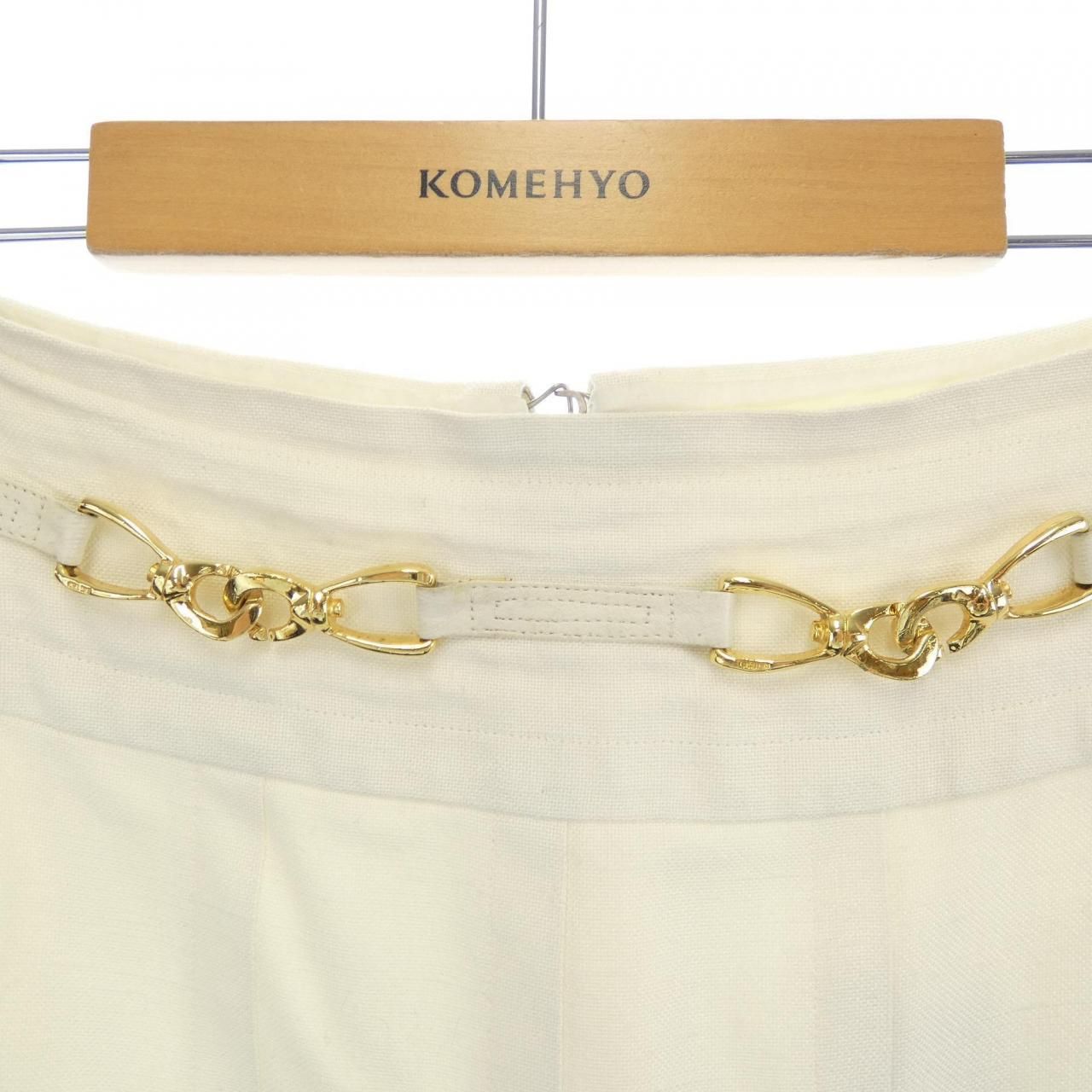 Celine Vintage Skirt White — view 4